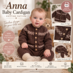 Anna Baby Cardigan Knitting Pattern PDF
