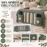 Sofa Armrest Organizer Crochet Pattern PDF