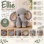 Ellie the Elephant Crochet Pattern PDF